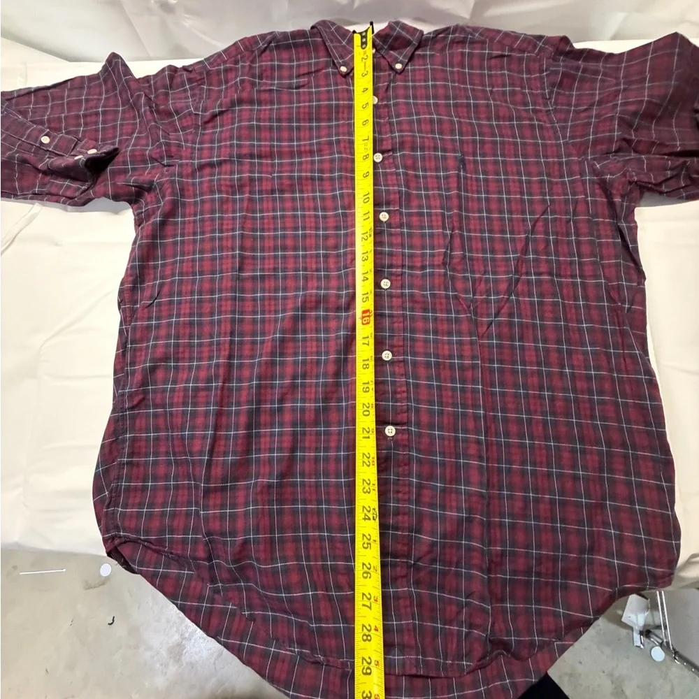 Ralph Lauren Men's‎ Plaid Shirt in Red and Blue